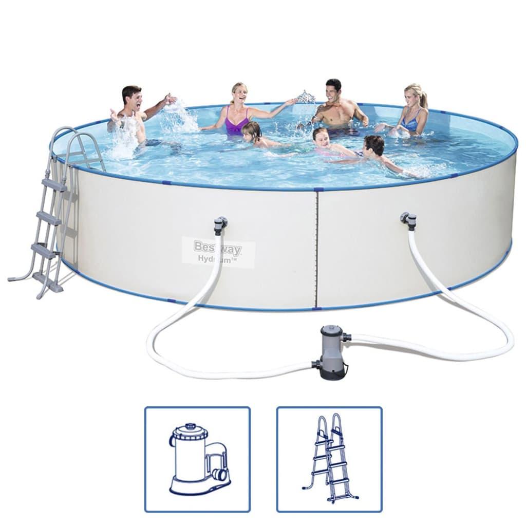 Bestway Hydrium svømmebassinsæt 460x90 cm stålramme 56386