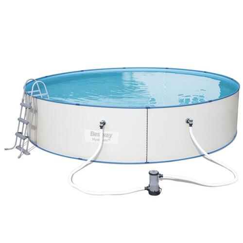 Bestway Hydrium svømmebassinsæt 460x90 cm stålramme 56386
