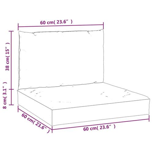 Pallehynder 2 stk. oxfordstof sort