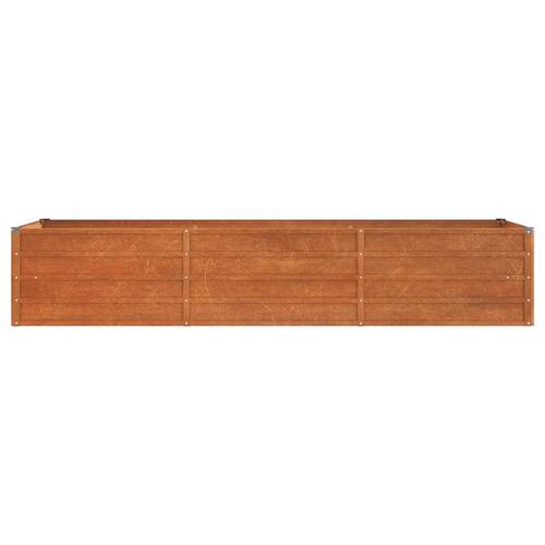 Højbed 240x80x45 cm cortenstål rustfarvet