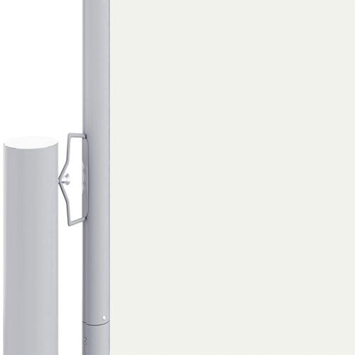 Sammenrullelig sidemarkise 140 x 1000 cm cremefarvet