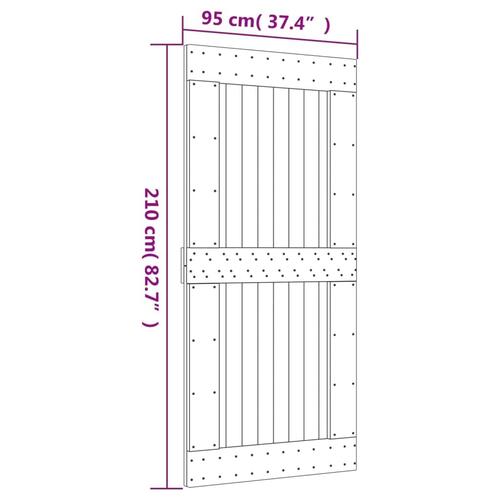 Dør NARVIK 95x210 cm massivt fyrretræ