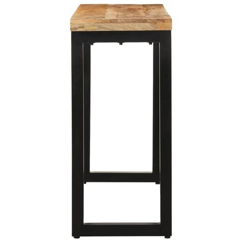 Konsolbord 110x35x76 cm massivt ru mangotræ