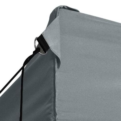 Foldbart telt pop-up med 4 sidevægge 3 x 4,5 m antracitgrå