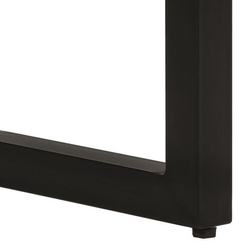 Konsolbord 110x35x76 cm massivt ru mangotræ