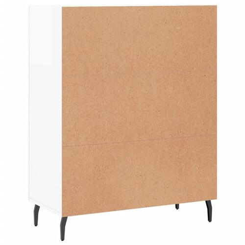 Skænk 69,5x34x90 cm konstrueret træ hvid højglans