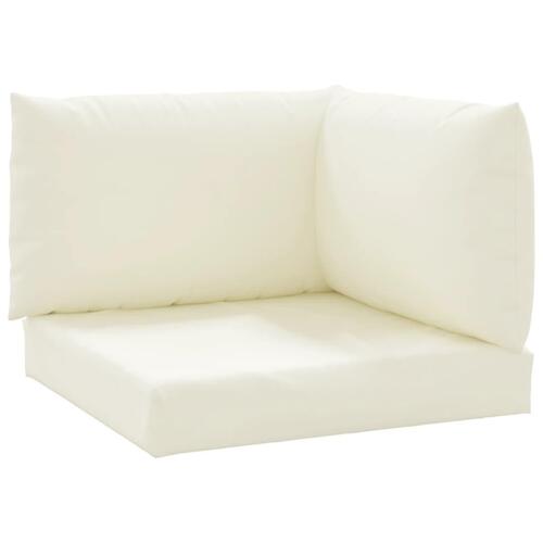 Pallehynder 3 stk. oxfordstof cremehvid