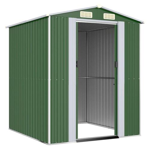 Haveskur 192x191x223 cm galvaniseret stål grøn