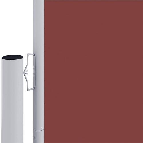 Sammenrullelig sidemarkise 140 x 1000 cm brun