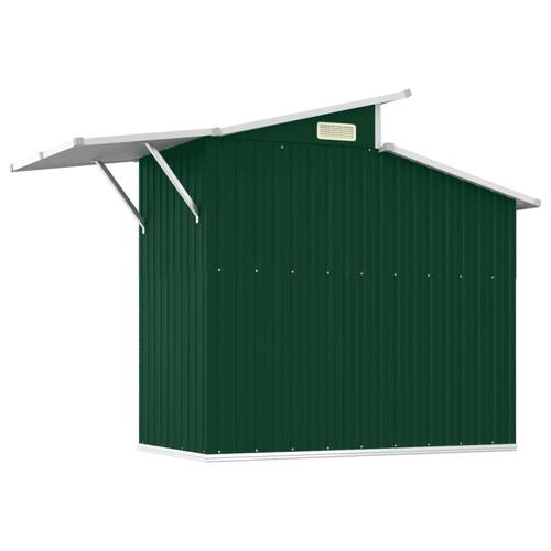 Haveskur 270x130x208,5 cm galvaniseret stål grøn