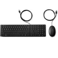 Tastatur og mus HP 9SR36AA#ABE Spansk qwerty Sort