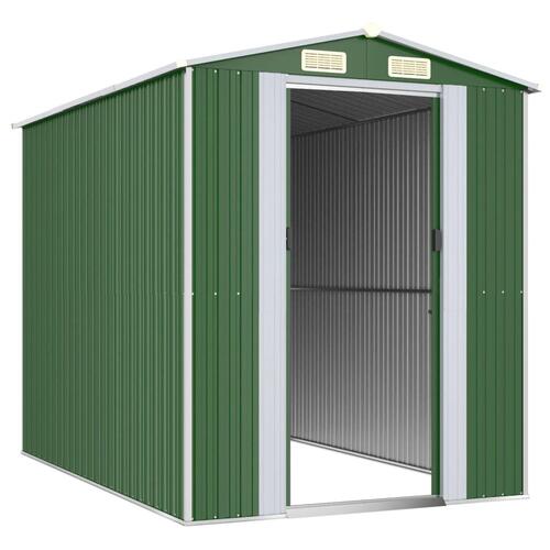 Haveskur 192x274x223 cm galvaniseret stål grøn