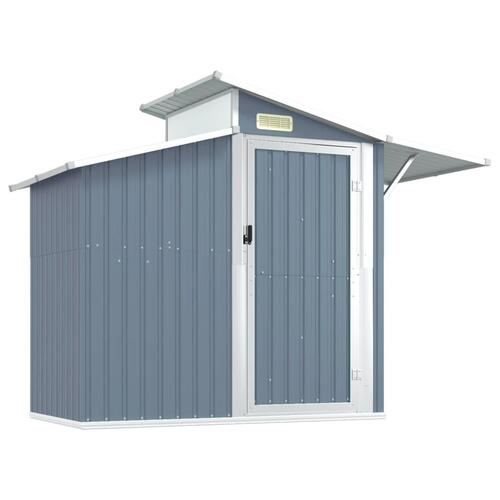 Haveskur 270x130x208,5 cm galvaniseret stål grå