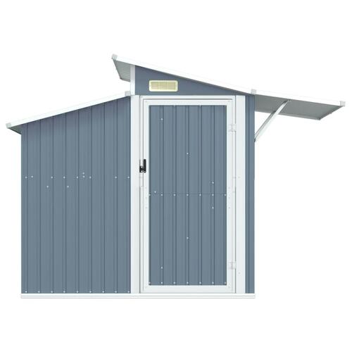 Haveskur 270x130x208,5 cm galvaniseret stål grå