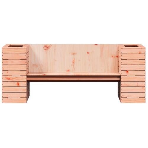 Bænk med plantekasser 167,5x60x65 cm massivt douglasgran