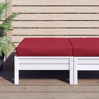 Pallehynde 60x60x9,5 cm oxfordstof vinrød
