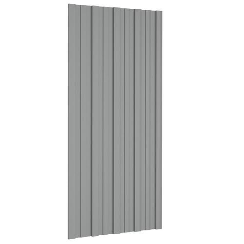 Tagplader 36 stk. 100x45 cm galvaniseret stål grå