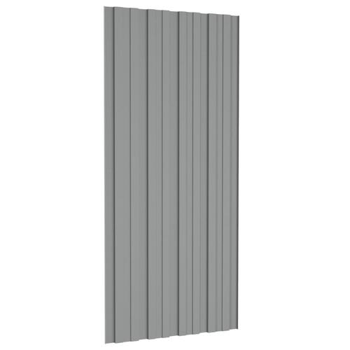 Tagplader 36 stk. 100x45 cm galvaniseret stål grå