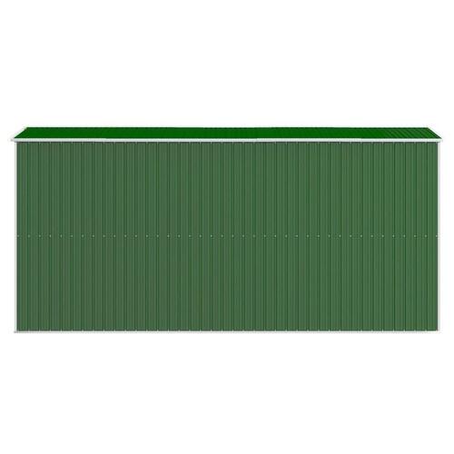 Haveskur 192x440x223 cm galvaniseret stål grøn