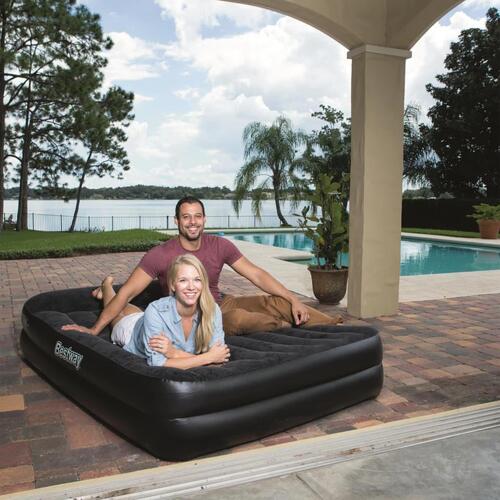 Bestway luftmadras Premium med indbygget pumpe 203 x 152 cm 67403