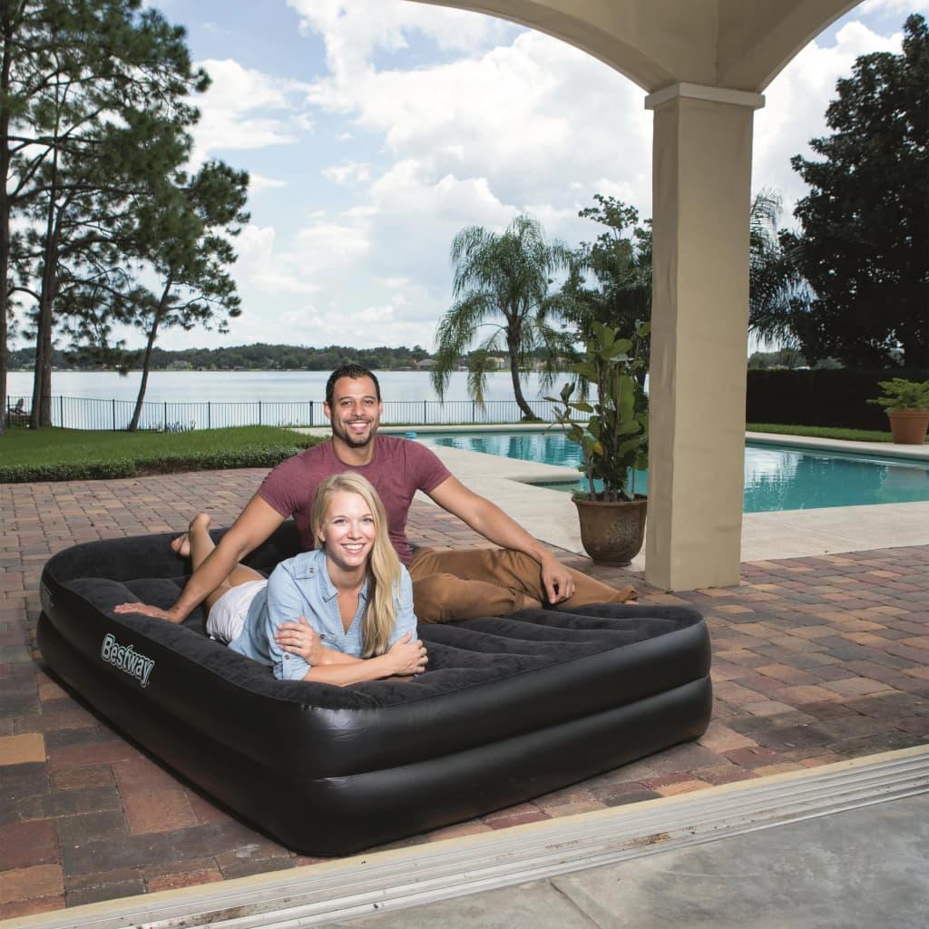 Bestway luftmadras Premium med indbygget pumpe 203 x 152 cm 67403
