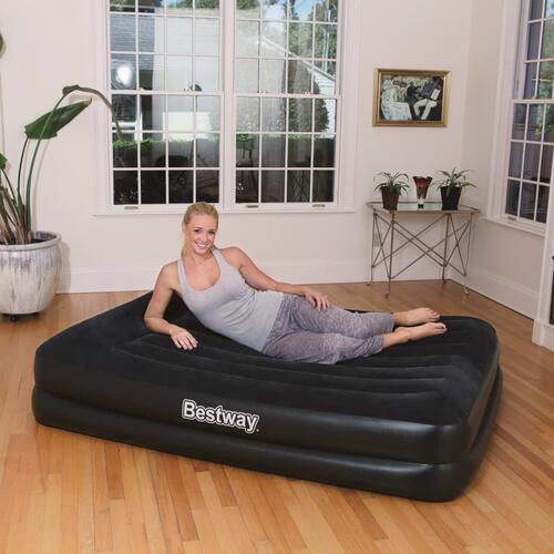 Bestway luftmadras Premium med indbygget pumpe 203 x 152 cm 67403