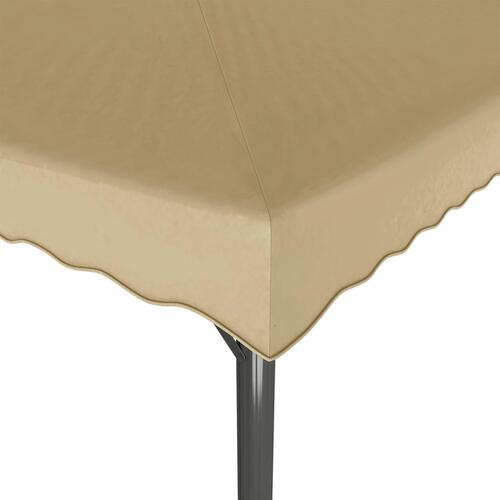 Pavillon 3x3 m aluminium og stål gråbrun