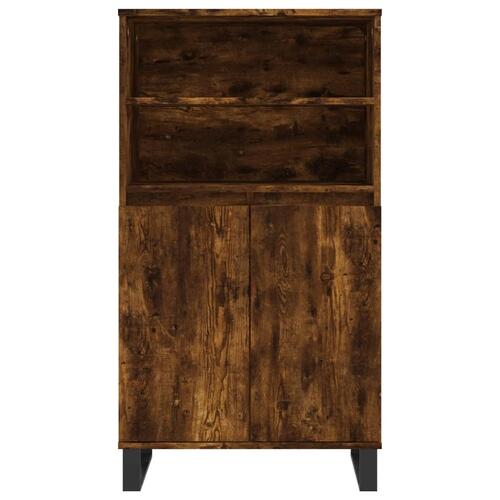 Skab 60x36x110 cm konstrueret træ Røget egetræ