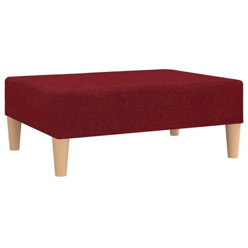 Fodskammel 78x56x32 cm stof vinrød