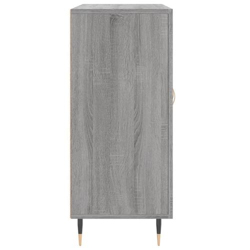 Skab 90x34x80 cm konstrueret træ grå sonoma-eg