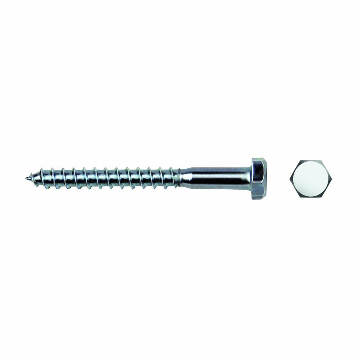 CELO træskruer DIN 571 8 × 50 mm sekskantskrue, galvaniseret - 250 stk.