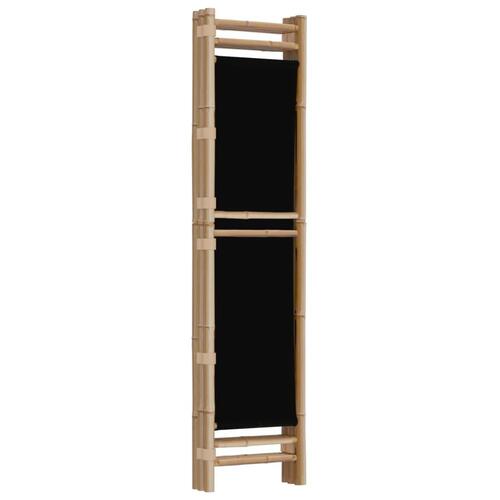 3-panels rumdeler 120 cm foldbar bambus og kanvas