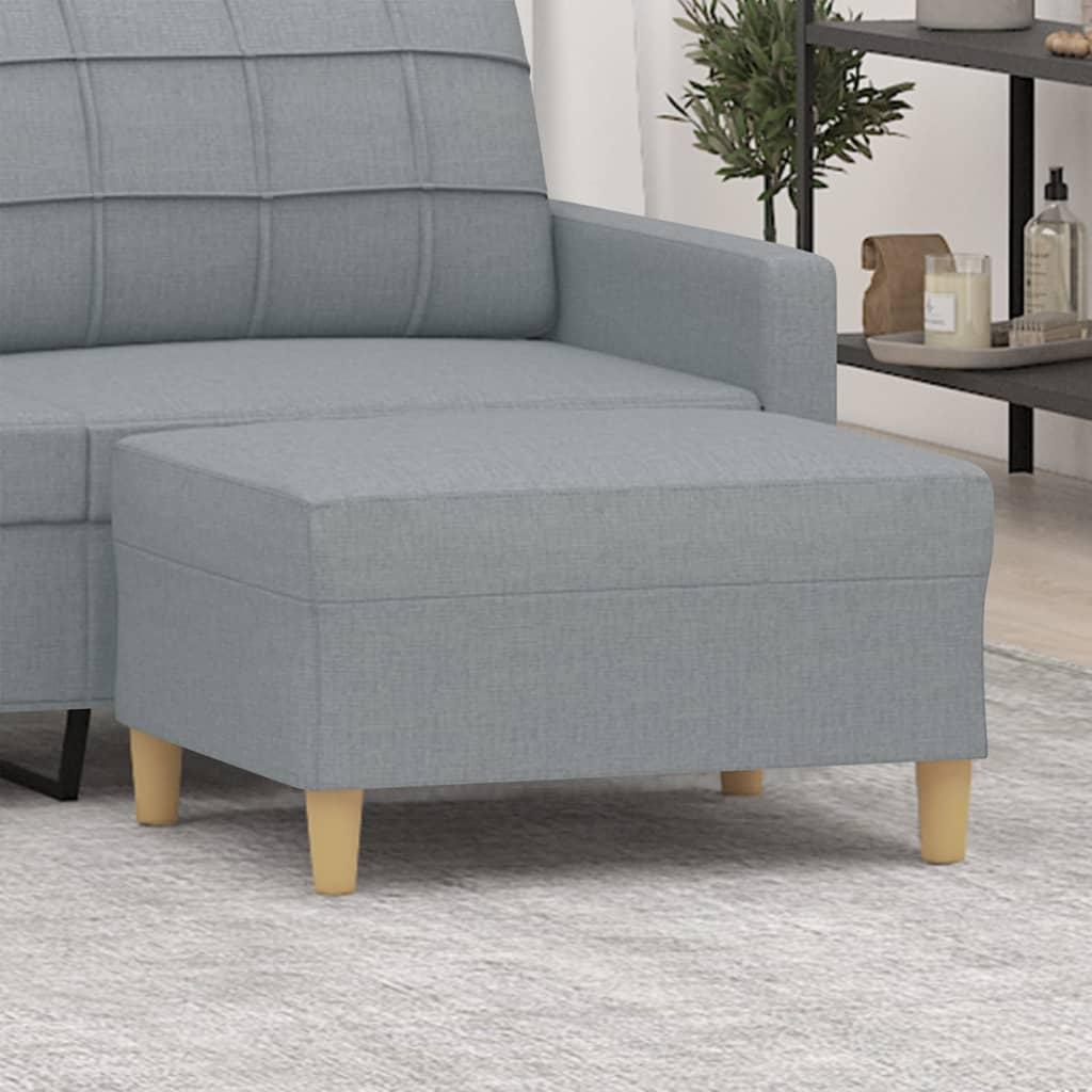 Fodskammel 70x55x41 cm stof grå