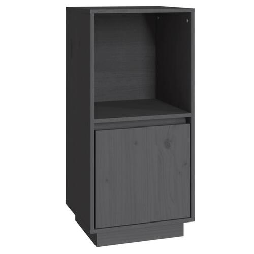 Skænk 38x35x80 cm massivt fyrretræ grå