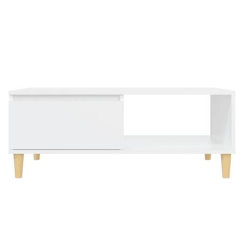 Sofabord 90x60x35 cm spånplade hvid