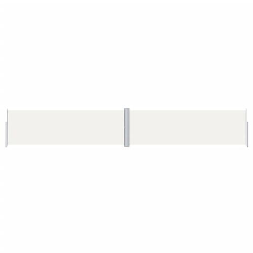 Sammenrullelig sidemarkise 160x1000 cm cremefarvet