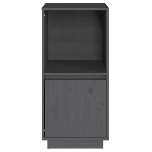 Skænk 38x35x80 cm massivt fyrretræ grå