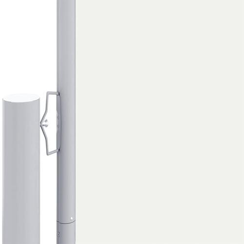 Sammenrullelig sidemarkise 160x1000 cm cremefarvet