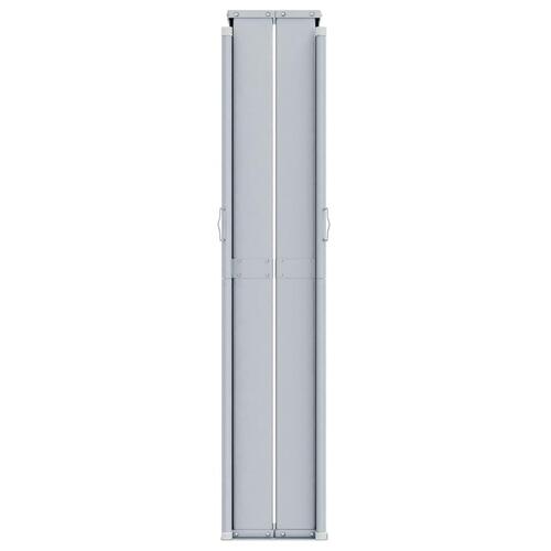 Sammenrullelig sidemarkise 160x1000 cm cremefarvet