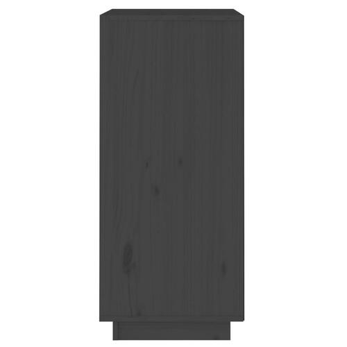 Skænk 38x35x80 cm massivt fyrretræ grå