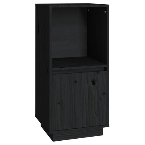 Skænk 38x35x80 cm massivt fyrretræ sort