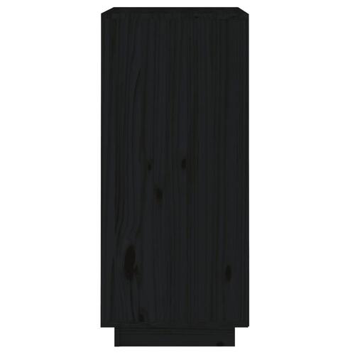 Skænk 38x35x80 cm massivt fyrretræ sort