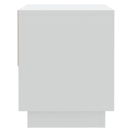 Sengeborde 2 stk. 45x34x44 cm konstrueret træ hvid