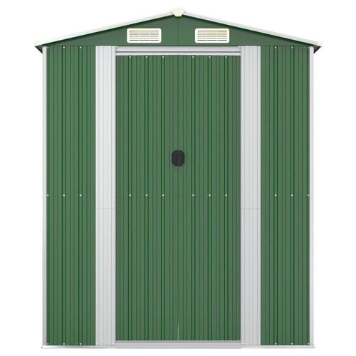 Haveskur 192x689x223 cm galvaniseret stål grøn
