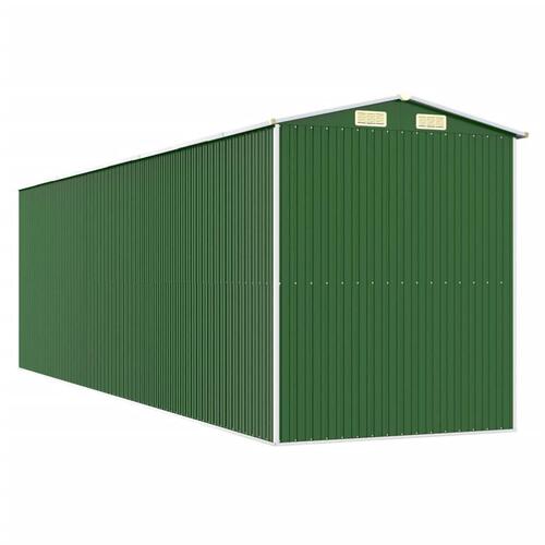 Haveskur 192x689x223 cm galvaniseret stål grøn