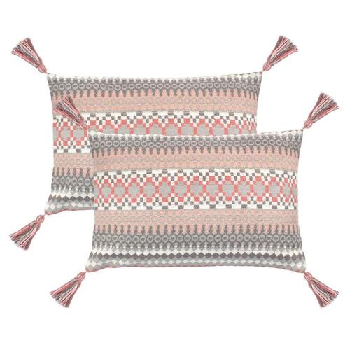 Puder 2 stk. 40 x 60 cm boheme flerfarvet