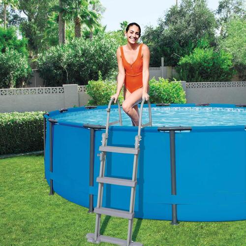 poolstige med 4 trin Flowclear 122 cm 58331