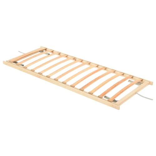 Lamelbund 13 lameller justerbar hoved- og fodende 80x200 cm