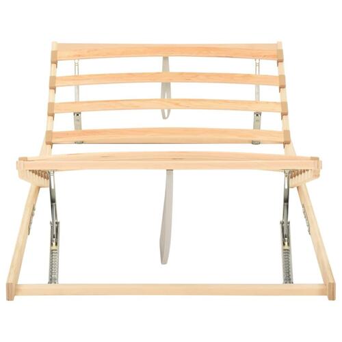 Lamelbund 13 lameller justerbar hoved- og fodende 80x200 cm