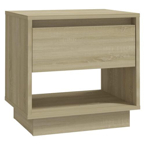 Sengebord 45x34x44 cm konstrueret træ sonoma-eg